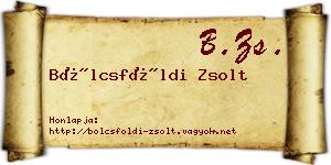 Bölcsföldi Zsolt névjegykártya